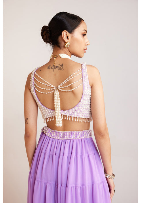 Lilac Sharara Set